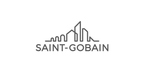 The logo of Saint-Gobain with a gray overlay.